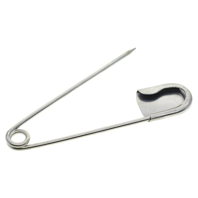 10 Pieces 5 inch Extra Large Safety Pins Heavy Duty Stainless Steel for  Craft, Outdoor, Key Rings, Upholstery, Fashion 
