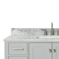thumbnail image 5 of Ariel Cambridge 49 In. Single Rectangle Sink Vanity With Carrara White Marble 0.75 In Countertop In Grey, 5 of 10