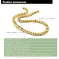 thumbnail image 4 of Men Italian 925 Sterling Silver Necklace 8-10-12MM Solid Miami Cuban Link Chain 18 "20" 22 "24" 26" 28 "30 "Man Women Jewelry Gift, 4 of 5