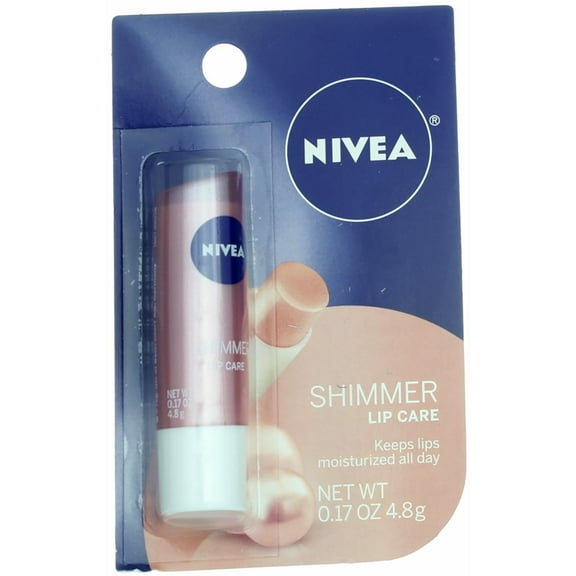 NIVEA Shimmer Lip Care - Pearly Shimmer for Chapped Lips, Moisturize All Day - .17 oz. Stick