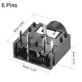 thumbnail image 2 of 3.5mm Headphone Jack Female Audio Socket Connector Stereo 5 Pins PCB Mount Plastic Black 15pcs, 2 of 3
