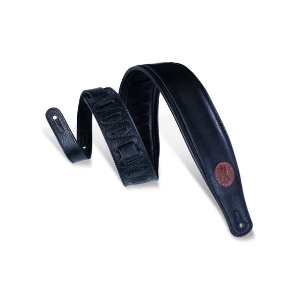 Correa para guitarra Levy's Leathers MSS2-BLK Garment Leather Black
