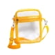 thumbnail image 5 of Bolso transparente, bolso de mano, bolso cruzado, bolso de cosméticos, correa ajustable, bolso transparente amarillo grande, 5 of 7