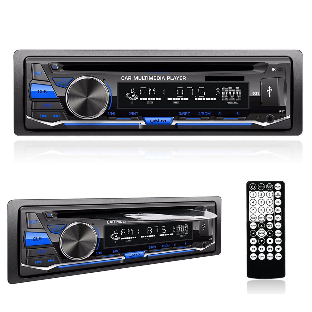 Alondy Single DIN Car Radio Stereo with CD DVD Bluetooth Player FM/AM ...