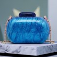 thumbnail image 5 of Bolso de cena de acrílico ovalado de lujo, bolso de moda para mujer, bolso de hombro de alta calidad, bolso tipo caja, 5 of 5
