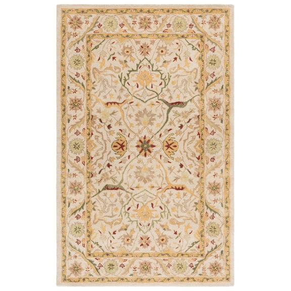 SAFAVIEH Antiquity Toireasa Oriental Wool Area Rug, Ivory, 5' x 8'