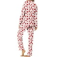 thumbnail image 3 of Luxalzxs Valentines Day Pajama Sets for Women Button-Down Soft Long Sleeve 2 Piece PJ Set Sleepwear Loungewear Homewear, 3 of 4