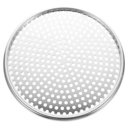 

NUOLUX 1Pc Pizza Pan Baking Pan with Holes Aluminum Alloy Baking Tray Kitchen Gadget