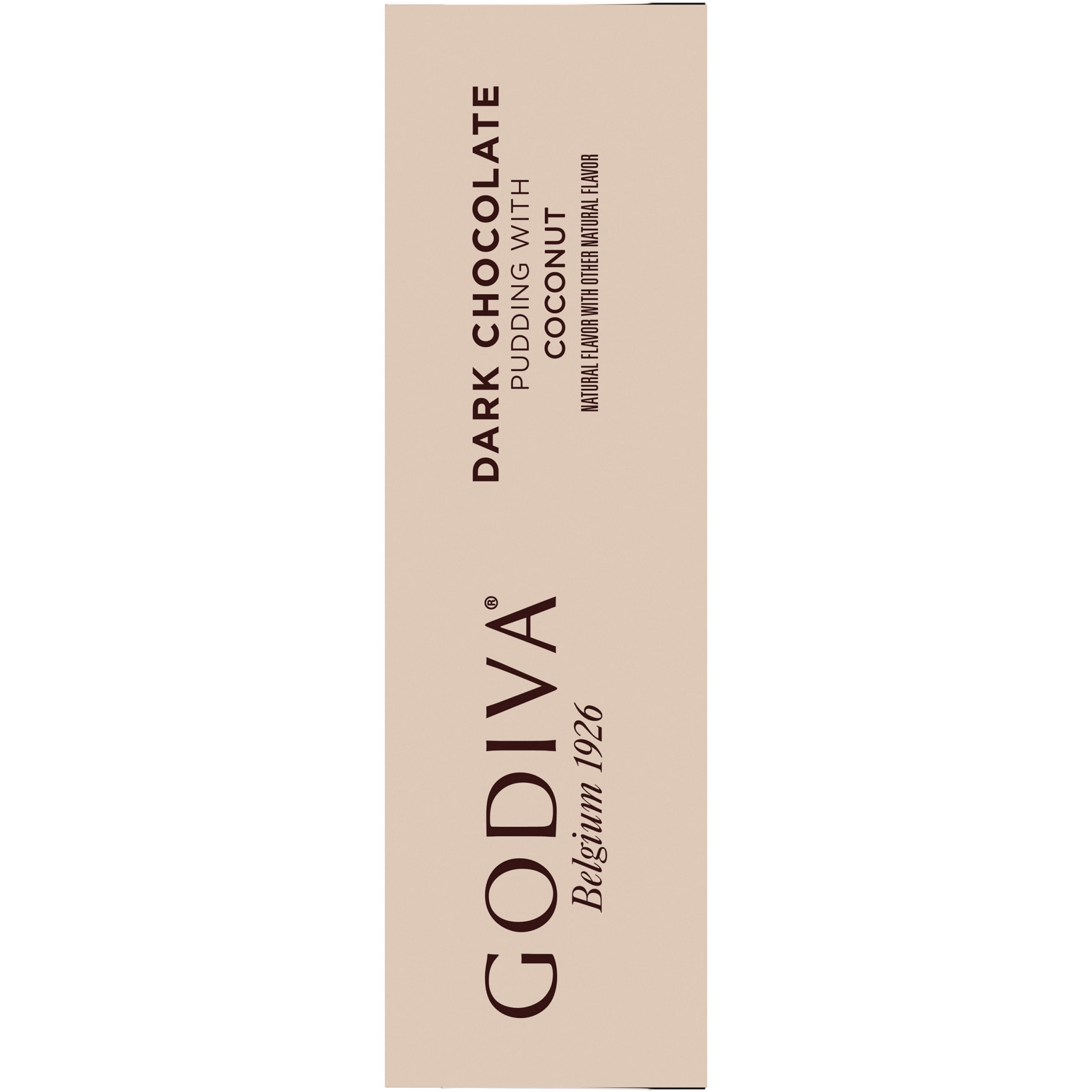 Godiva Dark Chocolate Pudding with Coconut Instant Pudding Mix, 4.12 oz Box