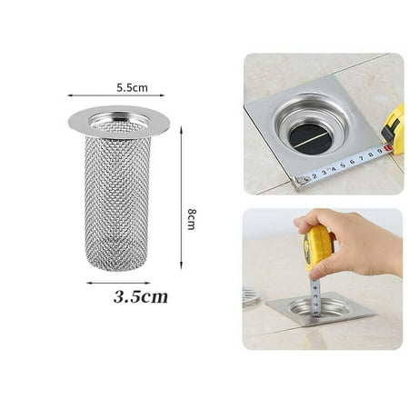 

Lierteer Multifunctional Steel Floor Drain Filter Mesh Basket Hair Filter
