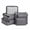 Dark Grey, variant on Brookstone Packing Cubes for Travel Multi-Functional Luggage Organizers for Suitcase 6 Piece