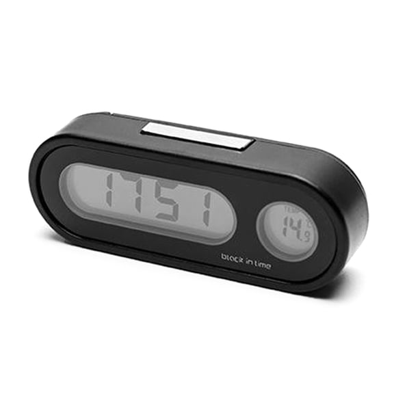 2-in-1 Digital Car Clock with Temperature Gauge & Led Backlight for Auto for Car