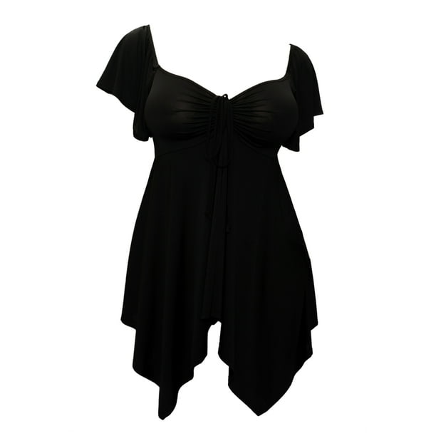 plus size deep v neck
