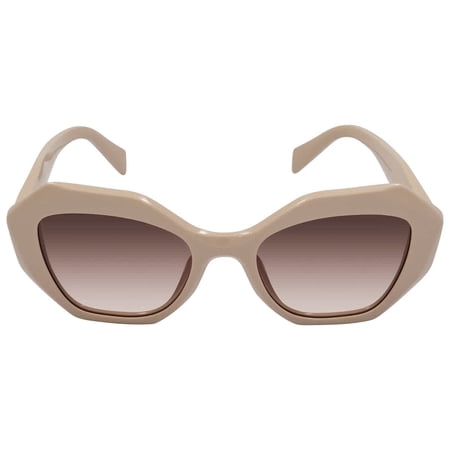 Prada PR 16WS Women's Sunglasses Powder/Brown Gradient 53