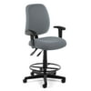 OFM Posture Series Model 118-2-AA-DK Swivel Task Chair with Arms and Drafting Kit, Fabric, Mid-Back, Gray