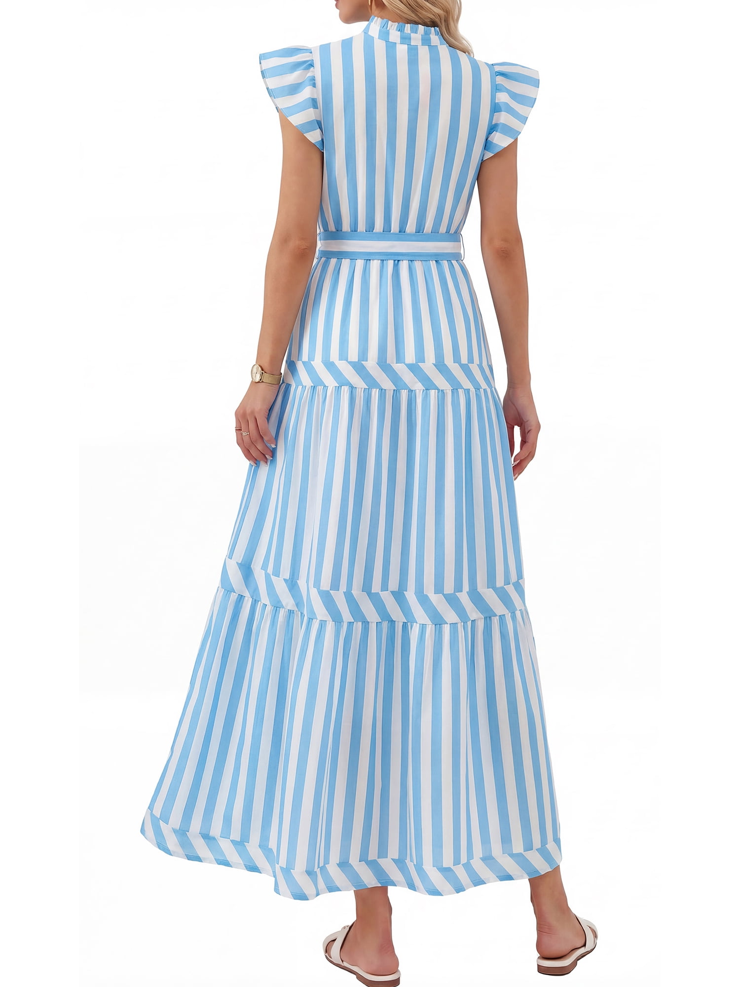 Pretty Garden Women's Belted Dress