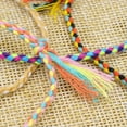 thumbnail image 3 of RSAMD Boho Style Simple Lucky Four Strand Color Handmade Woven Thread Wrap Braceljo-A22, 3 of 9