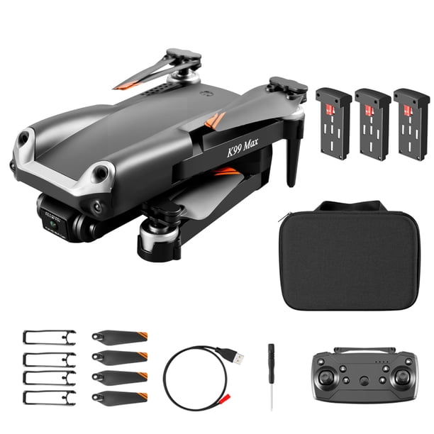Cámara Drone Automático Evite-Obstáculo Recargable Control Remoto Quadcopter Photography Photography Grabación de video Aviones Negro 3Cellas Tipo 2 2.4G Inevent EL006201-08B