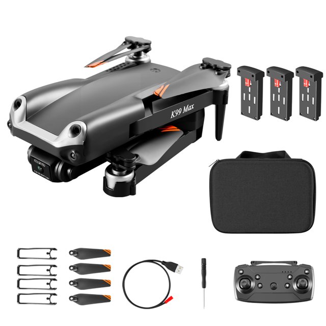Cámara Drone Automático Evite-Obstáculo Recargable Control Remoto Quadcopter Photography Photography Grabación de video Aviones Negro 3Cellas Tipo 2 2.4G Inevent EL006201-08B