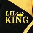 thumbnail image 4 of Newborn Baby Boy Clothes Yellow and Black Letter Pattern Short Sleeved Shirt and Pants Set 2PCs Infant Spring Summer Outfits, 4 of 5