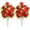 Red-2pcs, variant on HangTanWan Artificial Flowers 19” Artificial Sun-Proof Red Roses Memorial Bouquet (2 Count)