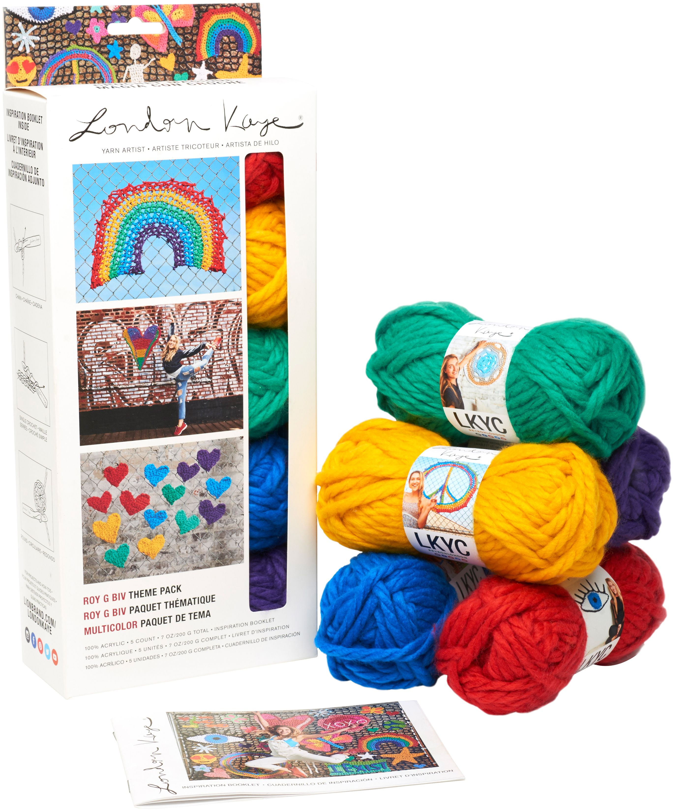 Lion Brand London Kaye Yarn KitRoy G Biv