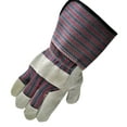 thumbnail image 4 of G & F Products Gray Leather Work & Cleaning Gloves, Safety Cuff, Large, 5 Pair, 4 of 6