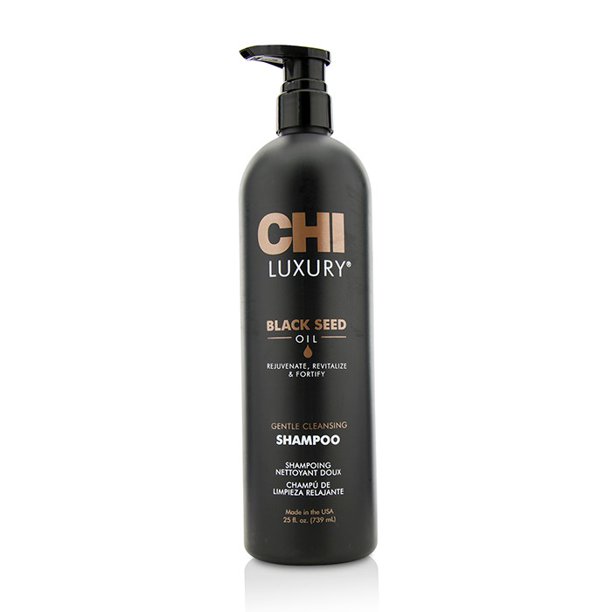 CHI CHI Luxury Shampoo, Gentle Cleansing, Black Seed Oil, 25 oz