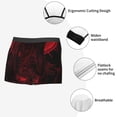 thumbnail image 3 of Gukieu Red Gothic Skeleton Throne Print Men's Boxer Briefs, High Elastic Moisture Wicking Boxer Briefs Underwear-X-Large, 3 of 5