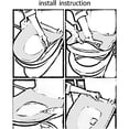 thumbnail image 4 of Funda de asiento de inodoro cálida Dinheiro, lavable, alfombrilla para inodoro con cremallera, 4 of 5