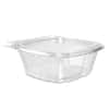 ClearPac 12 oz. Plastic SafeSeal Tamper-Resistant/Evident Containers with Flat Lids, 4.9 x 2 x 5.5, Clear (200-Pack)