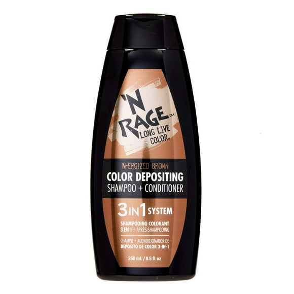 N Rage Color Depositing Shampoo + Conditioner 3 In 1 System (N-Ergized Brown)