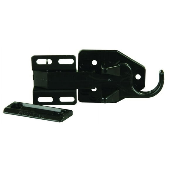 JR Products 10785 - Black Bullet Rooster Door Latch