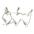 thumbnail image 2 of Estatuas de resina de pensadores, esculturas coleccionables, figuras abstractas, decoraciones modernas Blanco, 2 of 9