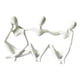 thumbnail image 2 of Estatuas de resina de pensadores, figuras abstractas, esculturas coleccionables, acento moderno Blanco, 2 of 9