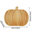 thumbnail image 2 of Decorative Wooden Pumpkin Platter | Modern Autumn Tableware | Party Food Display, 2 of 4