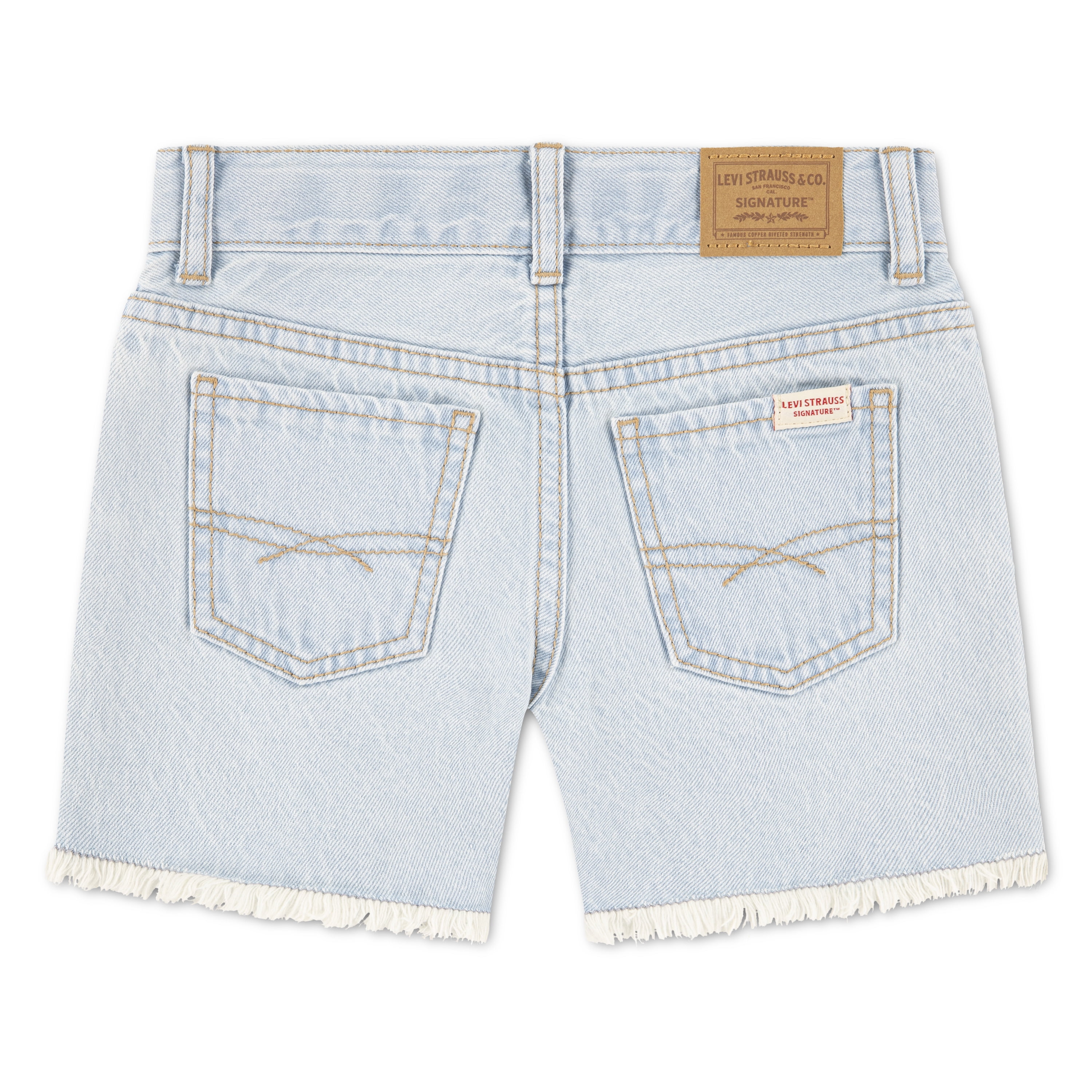 Levi Strauss Signature Girls Midi Denim Shorts, Sizes 5-18