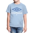 thumbnail image 2 of Umbro Kids Scotland Diamond Logo T Shirt (Light Blue, XS-XL), 2 of 4