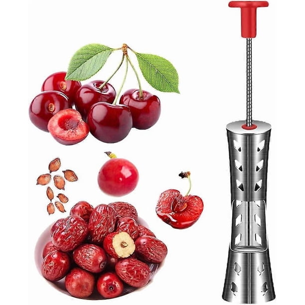 Cherry Pitter, Premium Cherry Pitter Remover Tool, 304 Stainless Steel Cherry Seed Remover,12mm Durable Cherry Stoner Fruit Pit Corer Deseeder Kitchen