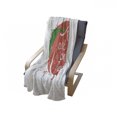 thumbnail image 4 of Peach Soft Flannel Fleece Blanket, Soft Fruit Design with Stem and Leaf Lets Eat Peach on the Beach Quirky Words, Cozy Plush for Indoor and Outdoor Use, 50" x 60", Green Coral White, by Ambesonne, 4 of 6
