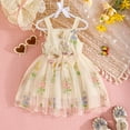 thumbnail image 5 of SUCS Girls Dress Ruffles Mesh Suspenders Girls Bowknot Dress Breathable Daily Picnic Party, 5 of 9