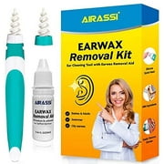 Earwax Removal Set, Ear Wax Cleaning Tool and Earwax Removal Aid, Safe and Effective Earwax Removal System, Easy to Remove Earwax