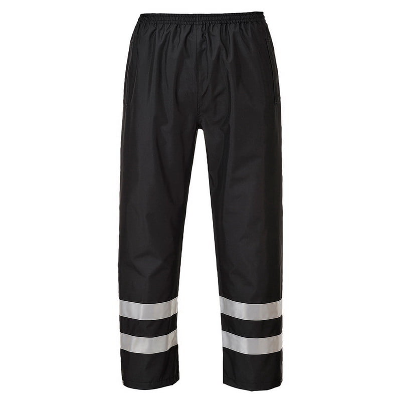 Waterproof Trousers Over pants Reflective Hi-Vis Stripes portwest Bottoms  S481 