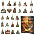 thumbnail image 1 of Christmas Advent Calendar 2024 Festive Countdown Set with 2D Animal Designs for Seasonal Celebration, 1 of 6