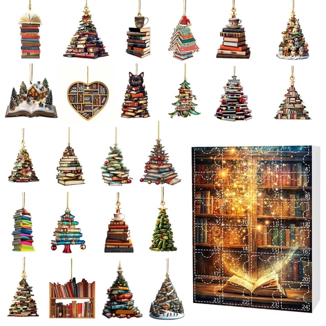 Christmas Advent Calendar 2024 Festive Countdown Set with 2D Animal Designs for Seasonal Celebration