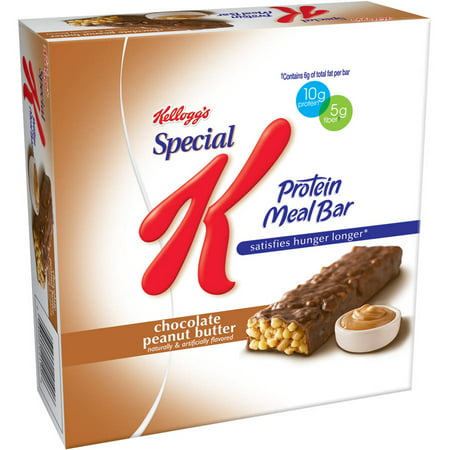 Kellogg's Spécial K Protéines Bar Repas chocolat au beurre d'arachide unique Servir (8 Simple Serve Packs)