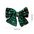 thumbnail image 3 of Ganfancp Christmas Velvet Bow Hair Clip Star Snowflakes Christmas Tree Sequins Decorations Festive Party Ambiance Artículos En Liquidación 1*Pinza de Pelo, 3 of 6