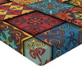 thumbnail image 2 of Ambesonne Talavera Fitted Sheet, Azulejo Tile Squares Art, Full Size, Multicolor, 2 of 3
