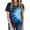 Multicolor#25, variant on Womens Sublimation T Shirts Plus Size Tie Dye Bleached Tees Tops Short Sleeve Vintage Crew Neck Tshirts Funny Cute DIY Clothes Multicolor#14 XXL