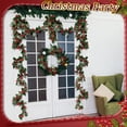 thumbnail image 6 of 2PCS 6FT Berry Christmas Garland Artificial Garland Indoor Outdoor Xmas Pine Garland Farmhouse Garland Decor for Home Holiday Decor, 6 of 7